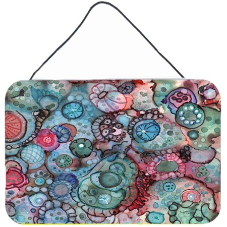 Carolines Treasures Abstract in Reds and Blues Wall or Door Hanging Prints 8982DS812